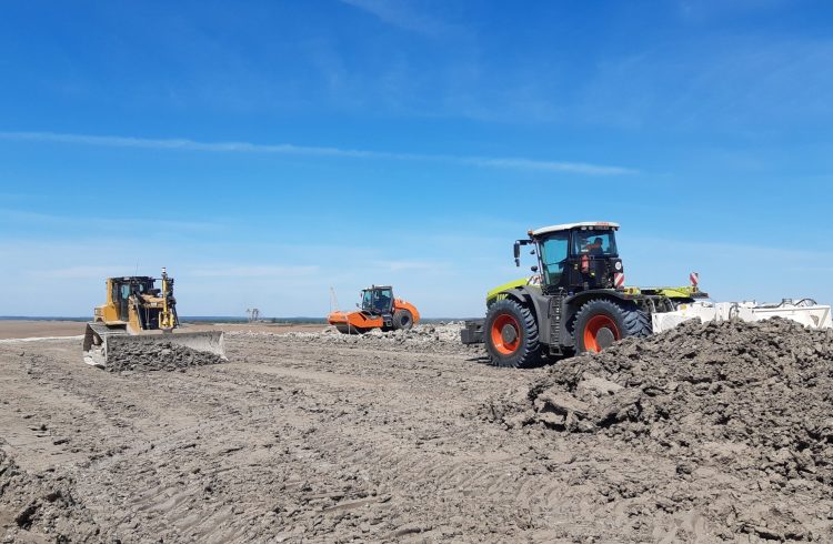 Deponiebau -Basisabdichtung